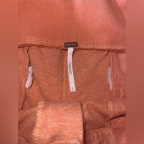 UEC FREE PEOPLE STRETCH Jogger Pant PEACHY ORANGE Cargo Pockets High Waist SZ S - Picture 10 of 14